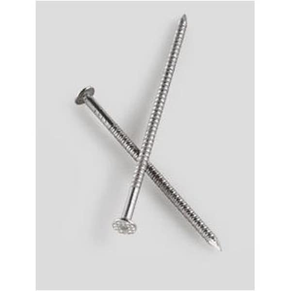 Roofing Nail, 3 in L, 10D, Stainless Steel, 12 ga